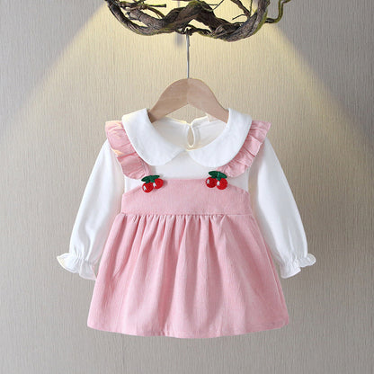 [102351] - Dress Fashion Anak Perempuan - Motif Two Cherries