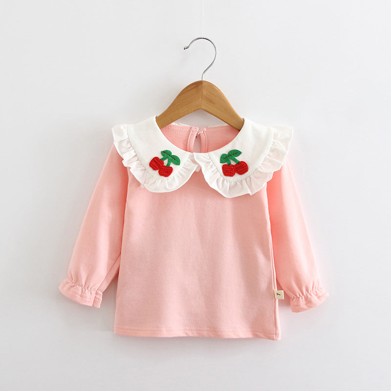 [102354] - Atasan Blouse Fashion Anak Perempuan - Motif Cherry Lace