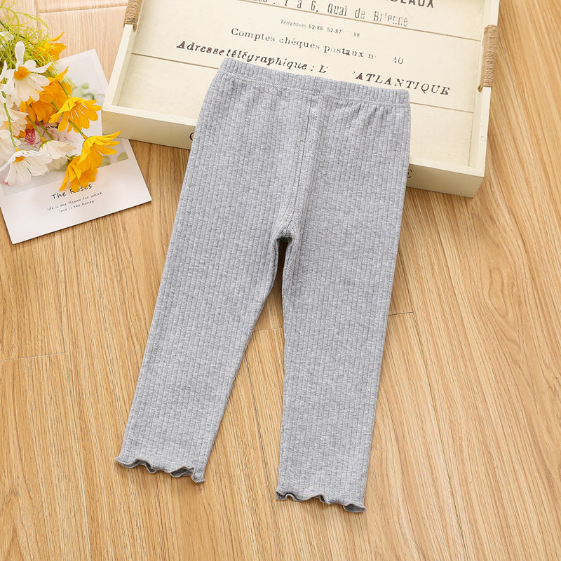 [102391] - Bawahan Celana Panjang Legging Anak Perempuan - Motif Plain Soft