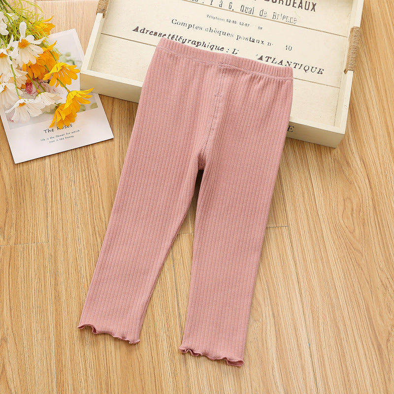 [102391] - Bawahan Celana Panjang Legging Anak Perempuan - Motif Plain Soft