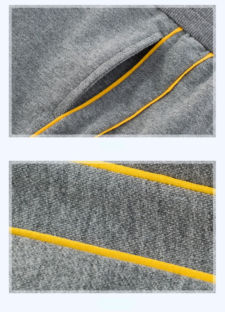 [121300-GRAY] - Celana Jogger Polos Anak - Motif Two Lines