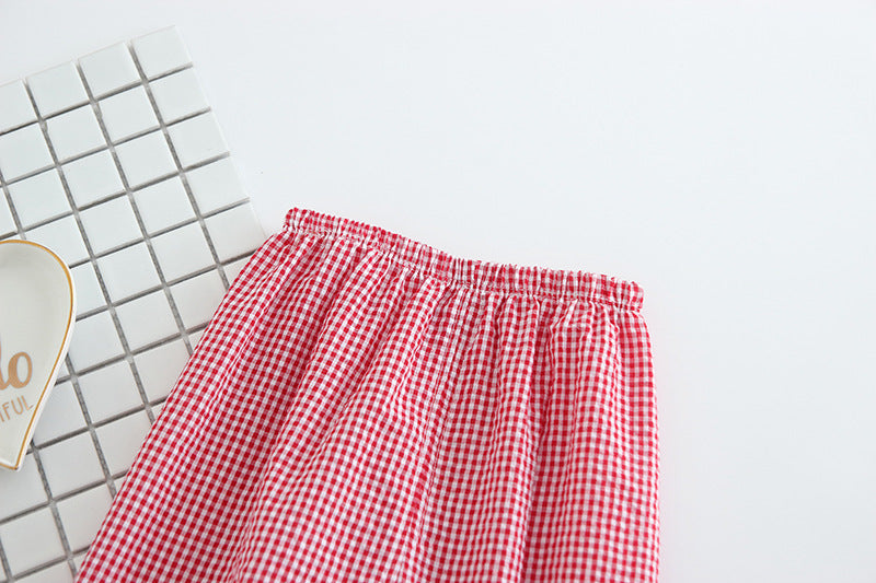 [102345] - Bawahan / Celana Harem Panjang Anak - Motif Checkered