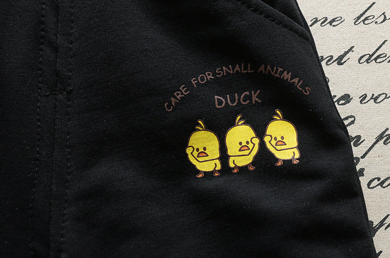 [102395] - Setelan Sweater Celana Panjang Jogger Anak Perempuan - Animal Duck