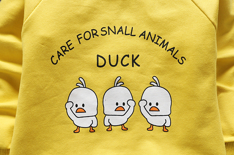 [102395] - Setelan Sweater Celana Panjang Jogger Anak Perempuan - Animal Duck