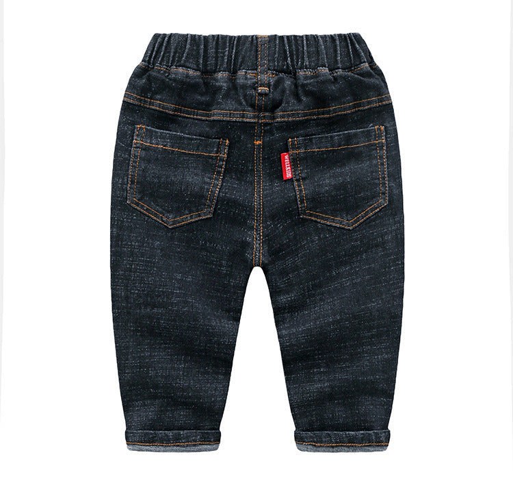 [513623] - Bawahan Celana Panjang Jeans Anak Cowok - Motif Happy Wink