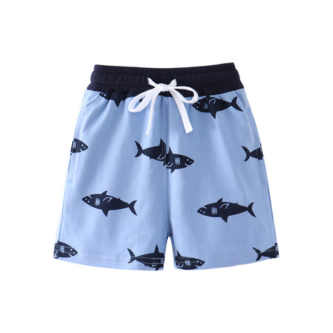 [357238] - Celana Training Anak / Celana Pendek Anak - Motif Shark Pattern