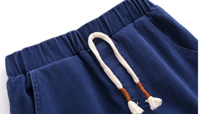 [513621] - Bawahan Celana Panjang Chino Polos Tali Anak Laki-Laki - Motif Plain Knot