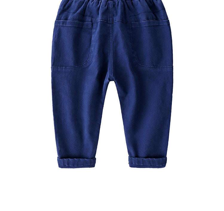 [513621] - Bawahan Celana Panjang Chino Polos Tali Anak Laki-Laki - Motif Plain Knot