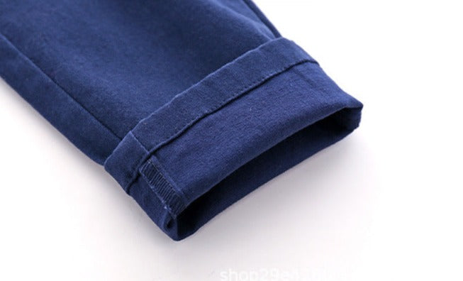 [513621] - Bawahan Celana Panjang Chino Polos Tali Anak Laki-Laki - Motif Plain Knot