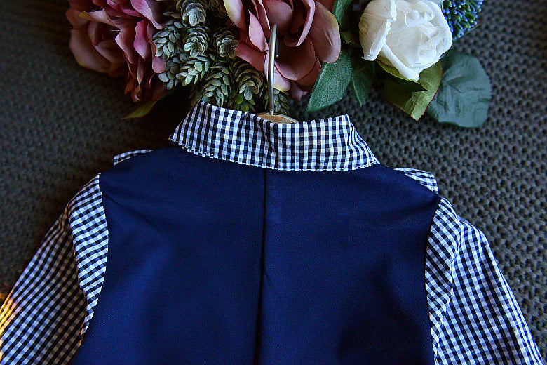 [363187] - Dress Modis Anak Perempuan / Fashion Anak - Motif Gingham Tie Ribbon