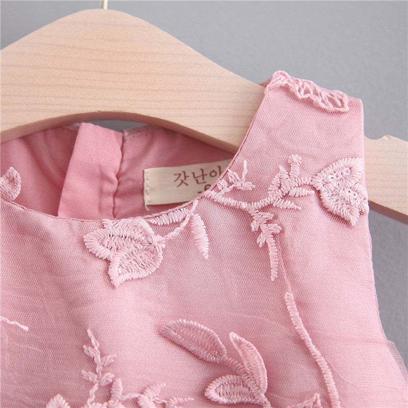 [340146] - Dress Lucu Fashionable Anak - Motif Flowering Leaves