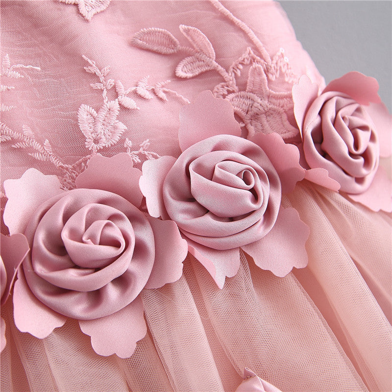 [340146] - Dress Lucu Fashionable Anak - Motif Flowering Leaves