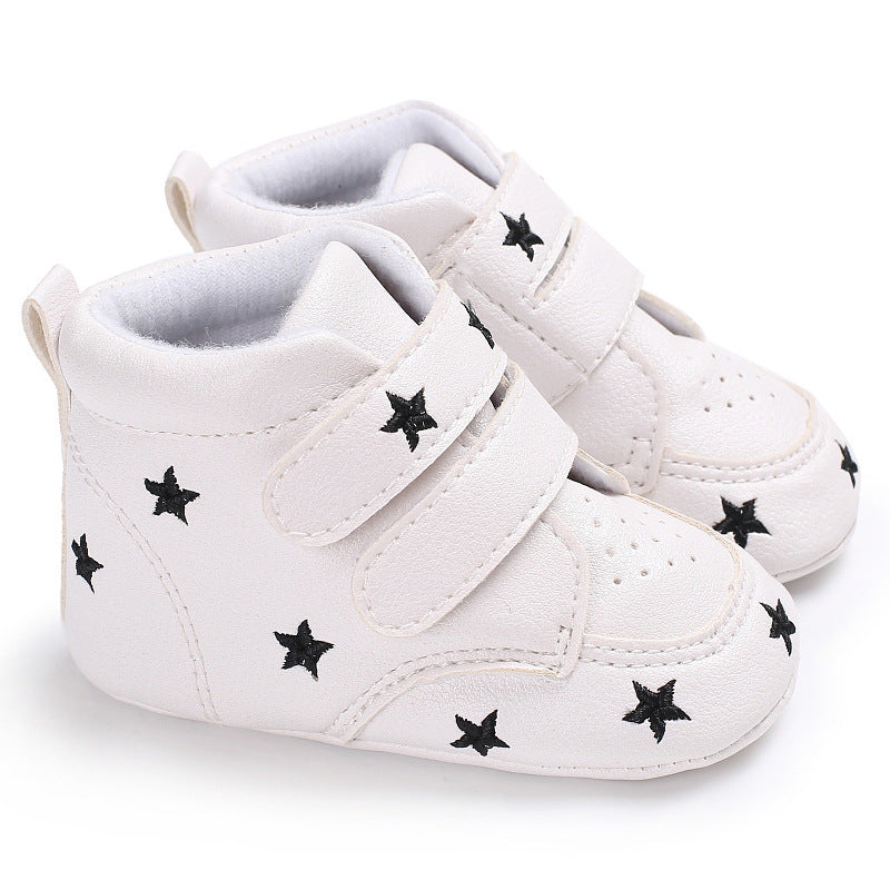 [105202-BLACK STAR] - Sepatu Bayi Adhesive Star [B9123]