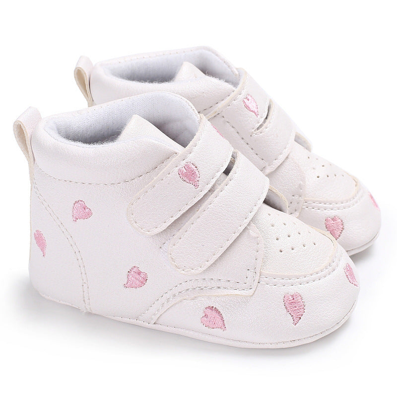[105202-PINK LOVE] - Sepatu Bayi Adhesive Star [B9123]