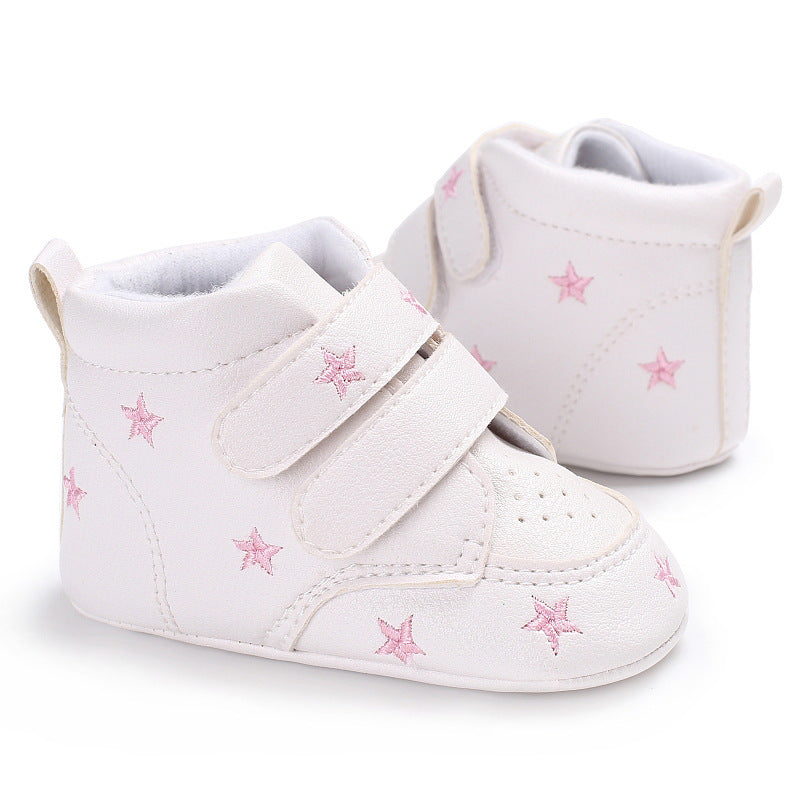 [105202-PINK STAR] - Sepatu Bayi Adhesive Star [B9123]