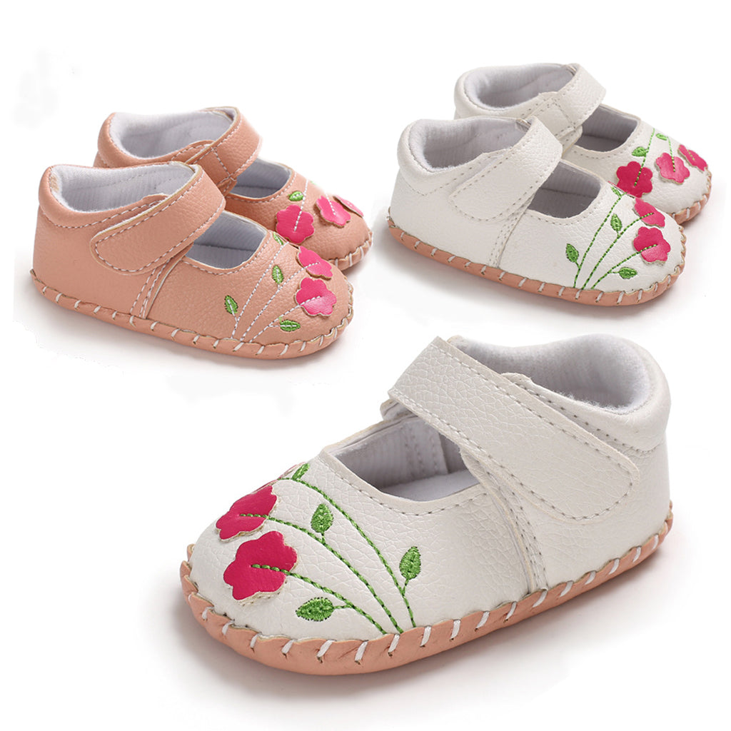 jual [105211] - Sepatu Bayi Prewalker Adhesive Flowers 0 - 18 Bulan 