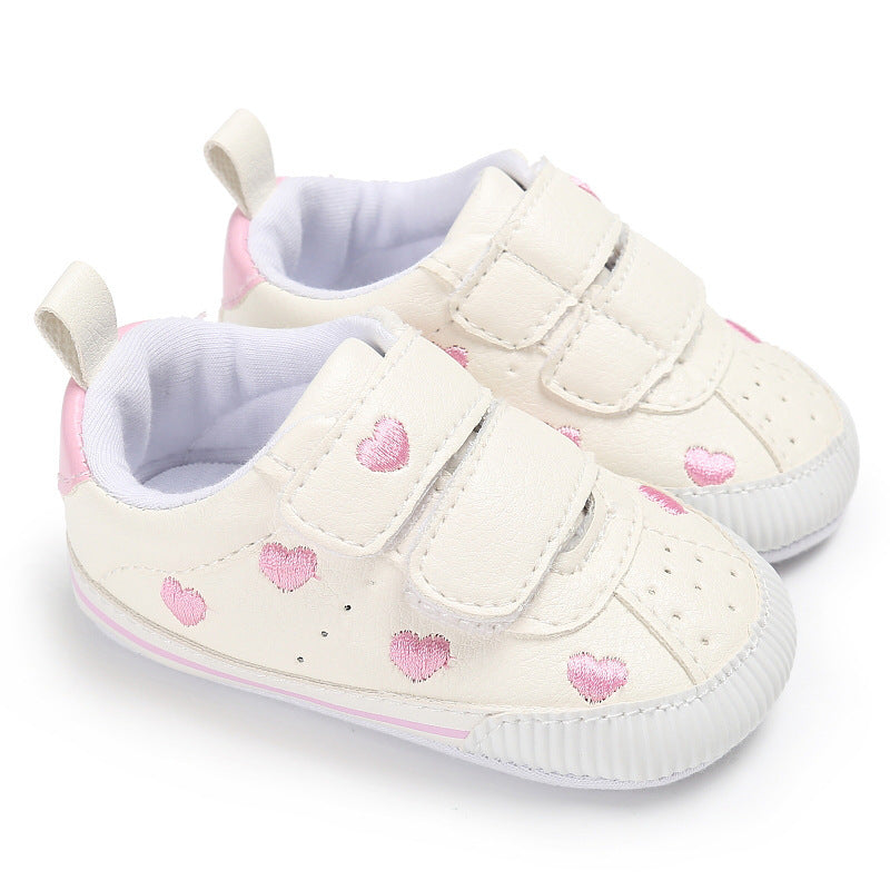 [105245-PINK] - Sepatu Bayi Prewalker / Baby Shoes - Motif Small Love