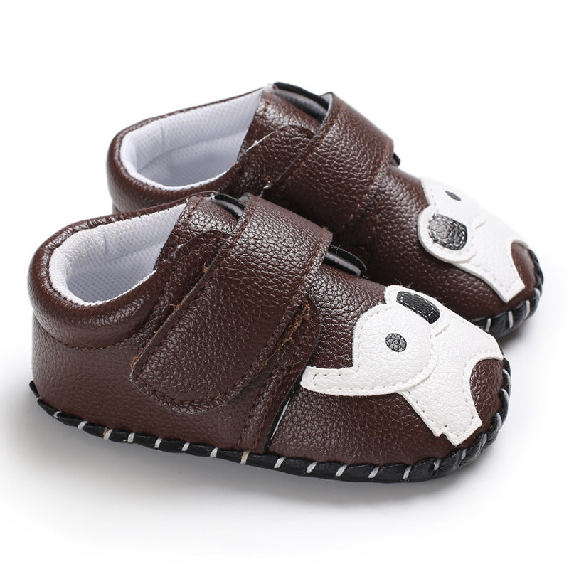 [105247-BROWN] - Sepatu Anak Prewalker Import / Baby Shoes - Motif Big Elephant
