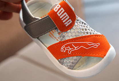 [343127-ORANGE] - Sepatu Sandal Anak / Sepatu Sandal Import - Motif Bending Net