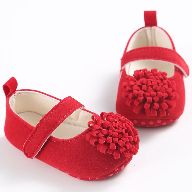 [105257-RED] - Sepatu Bayi Flat Prewalker 3D Import - Motif Abstract Blob