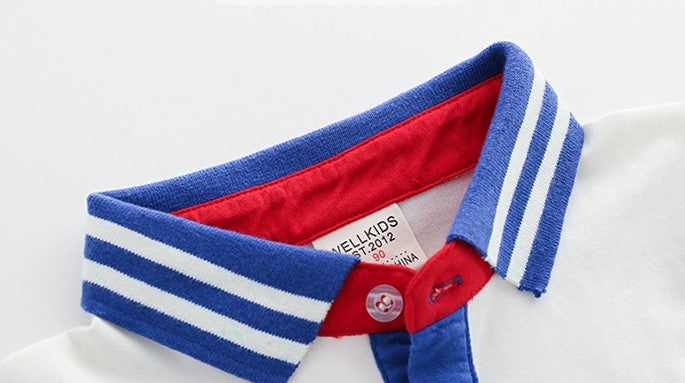 [513155] - Atasan Kaos Polo Fashion Anak - Motif Stripe Collar