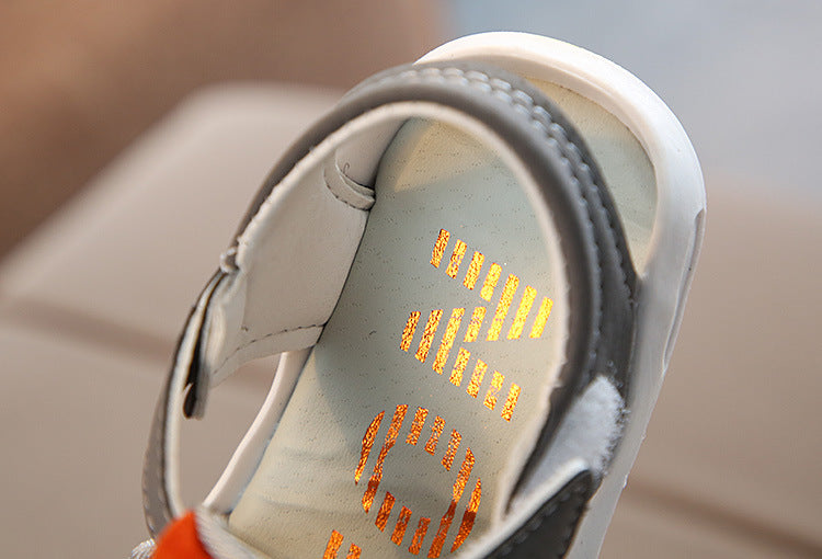 [343127-ORANGE] - Sepatu Sandal Anak / Sepatu Sandal Import - Motif Bending Net