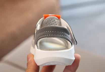 [343127-ORANGE] - Sepatu Sandal Anak / Sepatu Sandal Import - Motif Bending Net