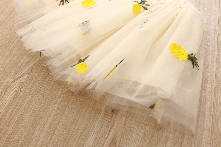 [363115-YELLOW] - Setelan Fashion Anak Perempuan Modis - Motif Pineapple Juice