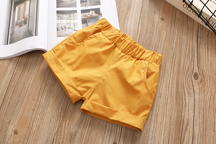 [363277-MUSTARD] - Setelan Kutung Fashion Anak - Motif Flower Folds