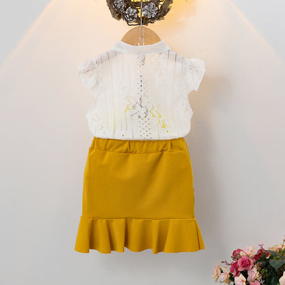 [363166] - Setelan Modis Anak Perempuan / Fashion Anak Import - Motif Pocket Skirt