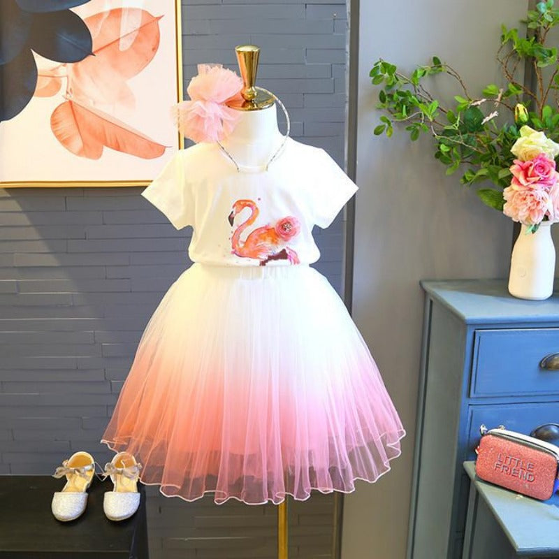 [363111] - Setelan Fashion Anak Perempuan Modis - Motif Beautiful Geese