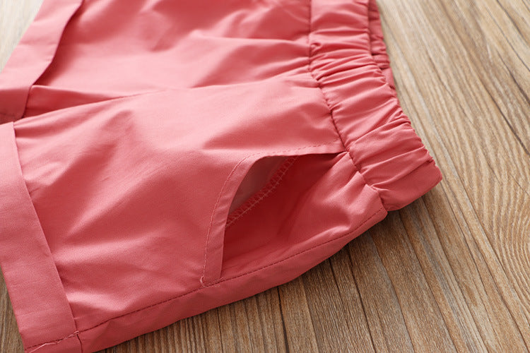 [363277-PINK] - Setelan Kutung Fashion Anak - Motif Flower Folds