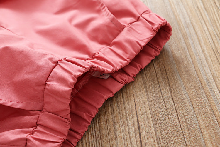 [363277-PINK] - Setelan Kutung Fashion Anak - Motif Flower Folds