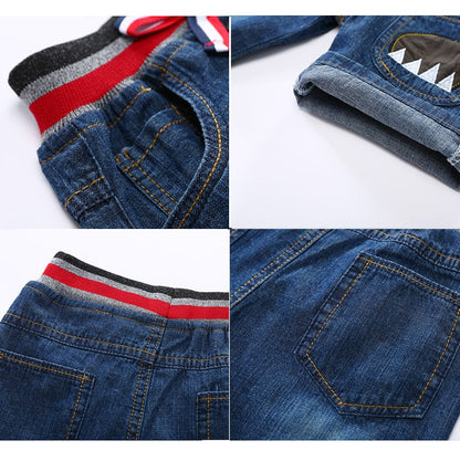 [119208] - Celana Anak / Celana Pendek Jeans Anak - Motif Face Monster