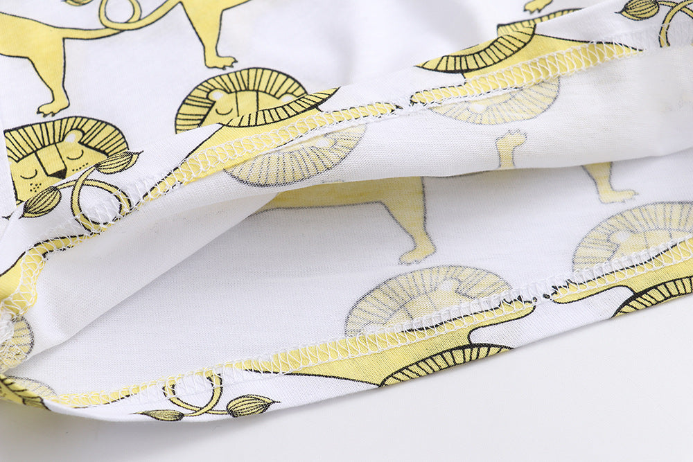 [357274] - Atasan Anak / Kaos Anak / Baju Atasan Summer Anak Trendi - Motif Lion Pattern