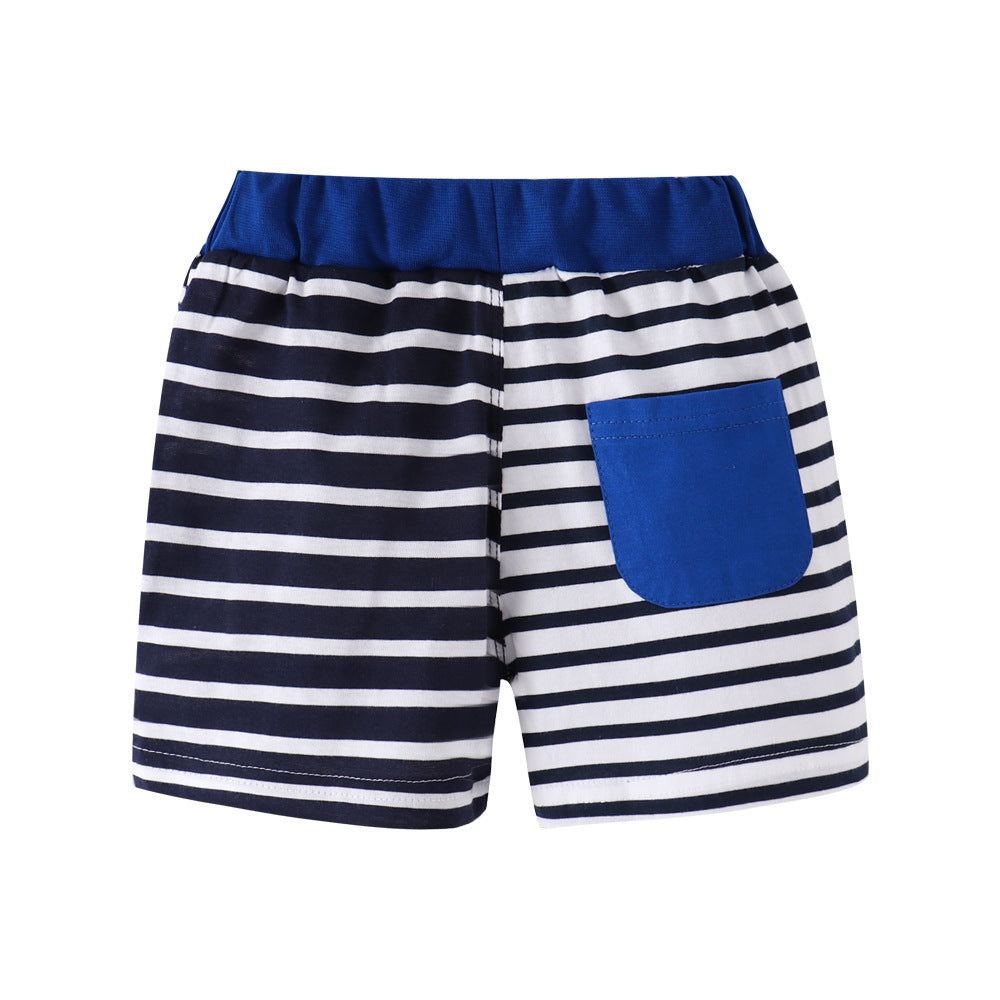 [357171] - Celana Training Anak  / Celana Santai Anak - Motif Black & White Striped