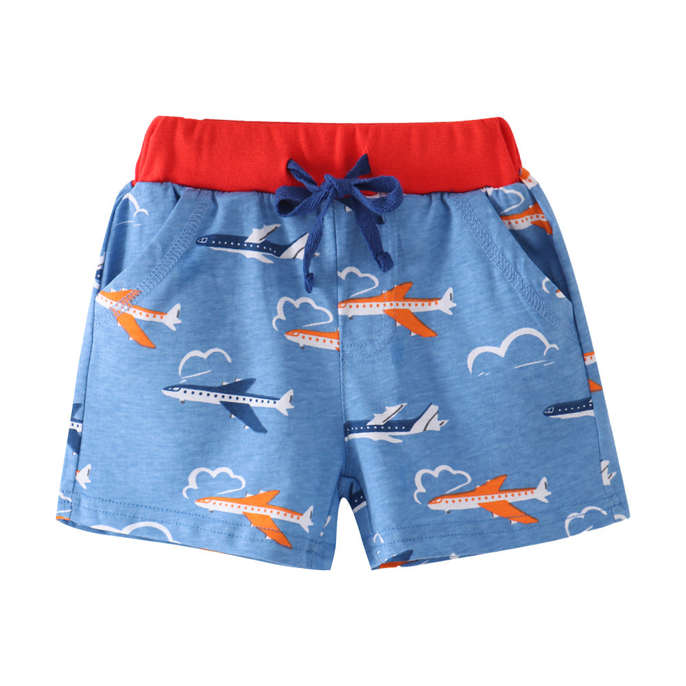 [357234] - Celana Training Anak / Celana Pendek Anak - Motif Airplane Pattern