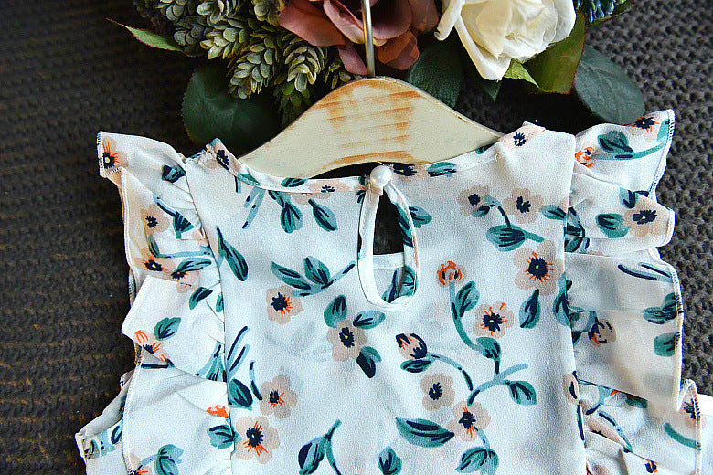 [363137] - Setelan Fashion Anak Perempuan Modish - Motif Branching Flowers