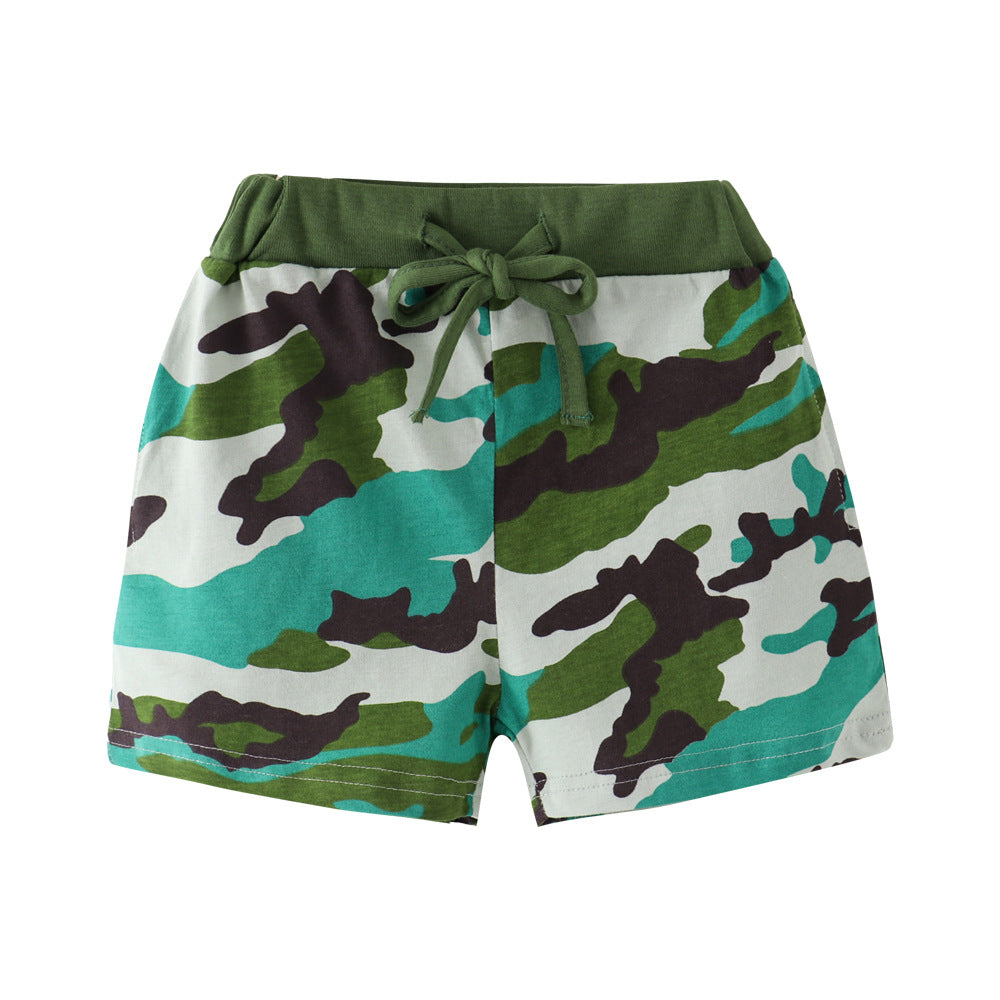 [357459] - Celana Boxer Anak  / Celana Pendek Anak - Motif Abstrak Army