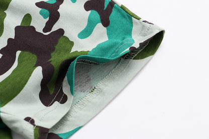 [357459] - Celana Boxer Anak  / Celana Pendek Anak - Motif Abstrak Army