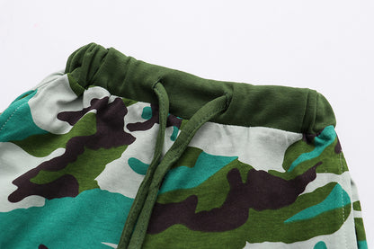 [357459] - Celana Boxer Anak  / Celana Pendek Anak - Motif Abstrak Army