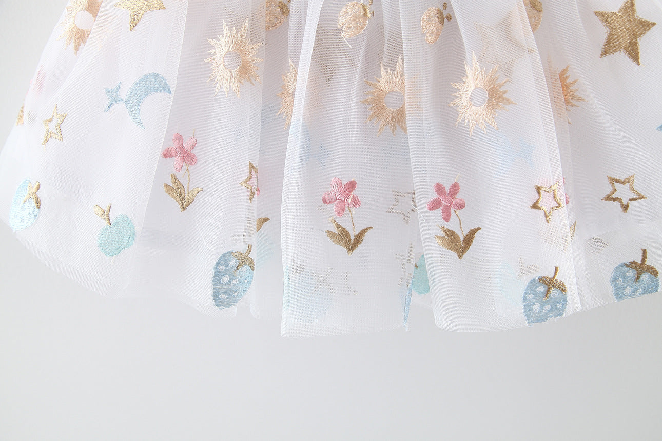 [340153] - Dress Kekinian Fashionable Anak Perempuan - Motif Moon Star