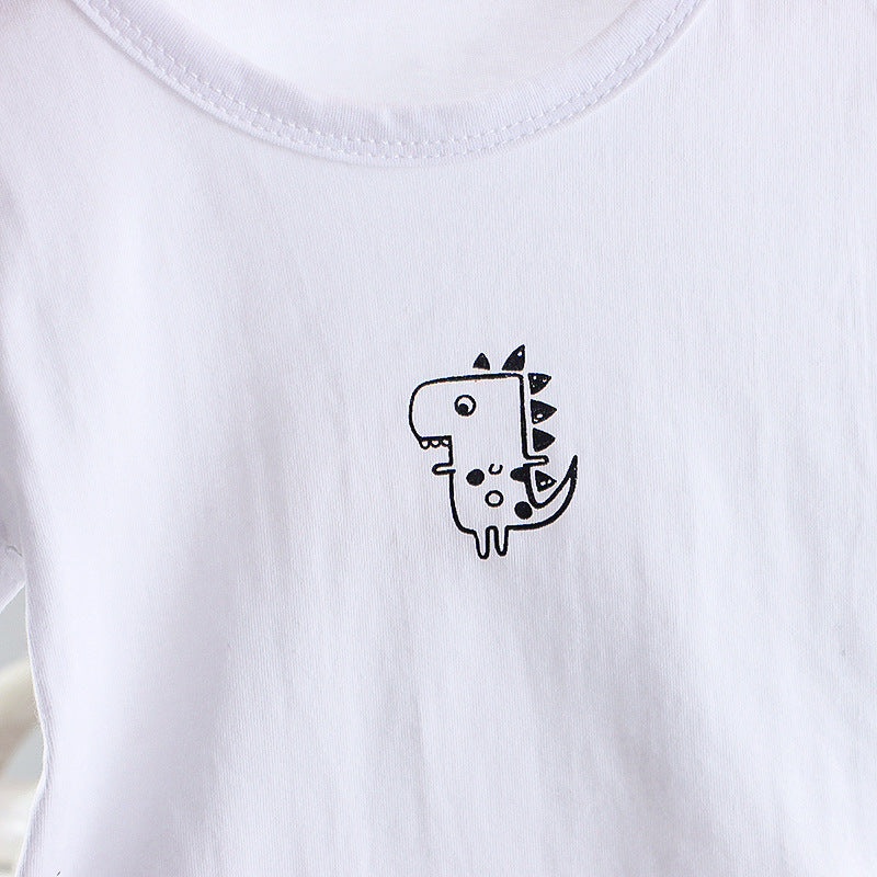 [368563] - Setelan Overall Fashionable - Motif Litle Dino