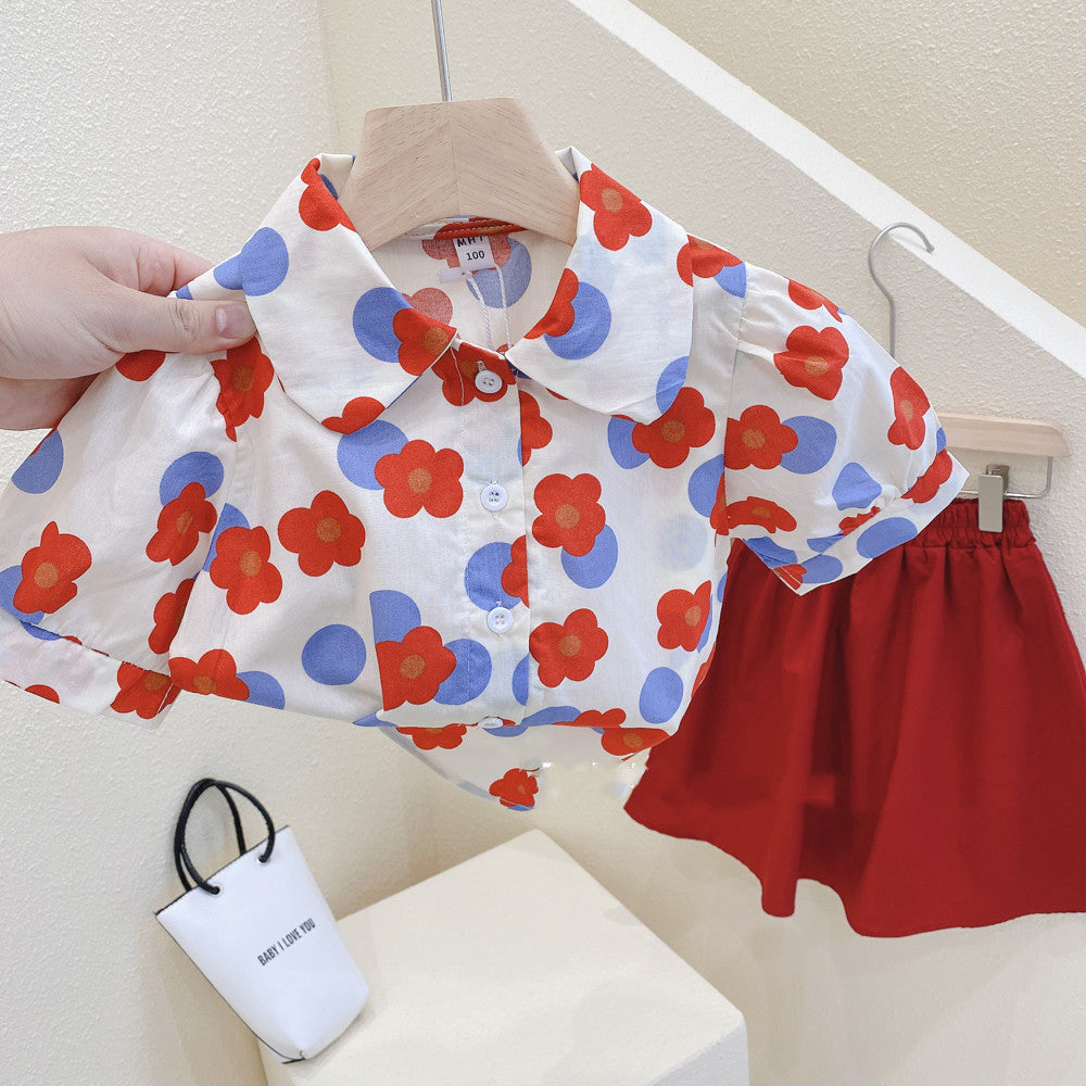 [363477] - Setelan Anak Fashion Trendy - Motif Round Flower