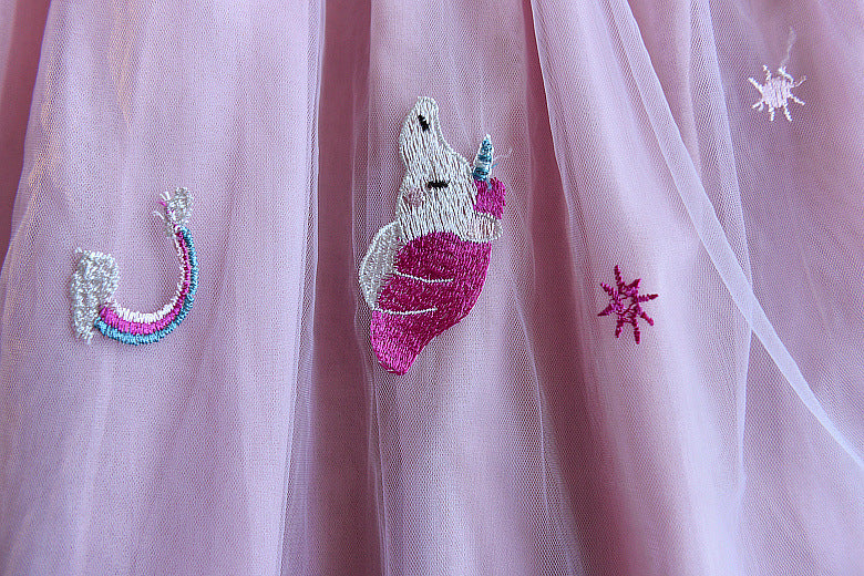 [363119-PINK] - Dress Fashion Anak Perempuan Modis - Motif Small Little Horse