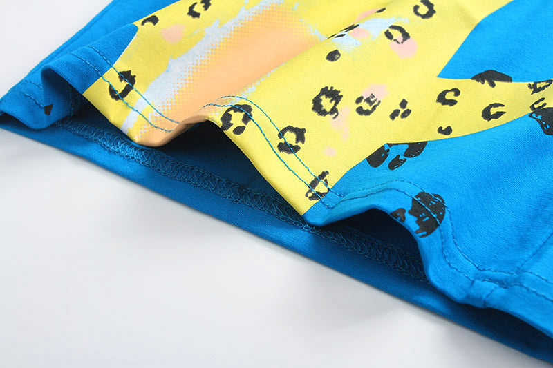 jual [354211] - Kaos Anak / Atasan Kaos Anak / Atasan Summer Anak Kekinian - Motif Cute Leopard Baby 