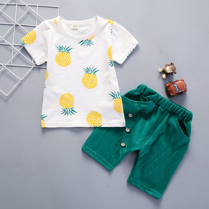 [368159] - Baju Setelan Santai Anak - Motif Pineapple Pattern