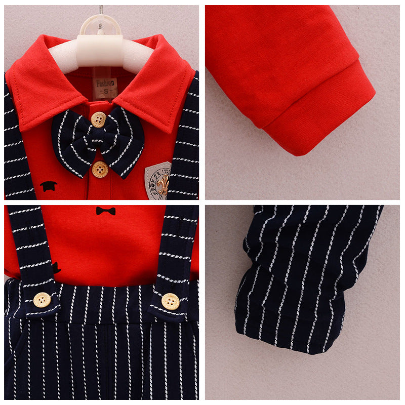 [368349] - Setelan Overall Fashion Anak - Motif Bowties