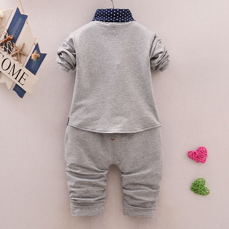 [368344] - Setelan Anak Kemeja Formal Fashionable - Motif Freckles Shirt
