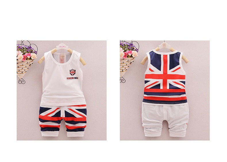 [368224] - Baju Setelan Kutung Anak - Motif Country Flag